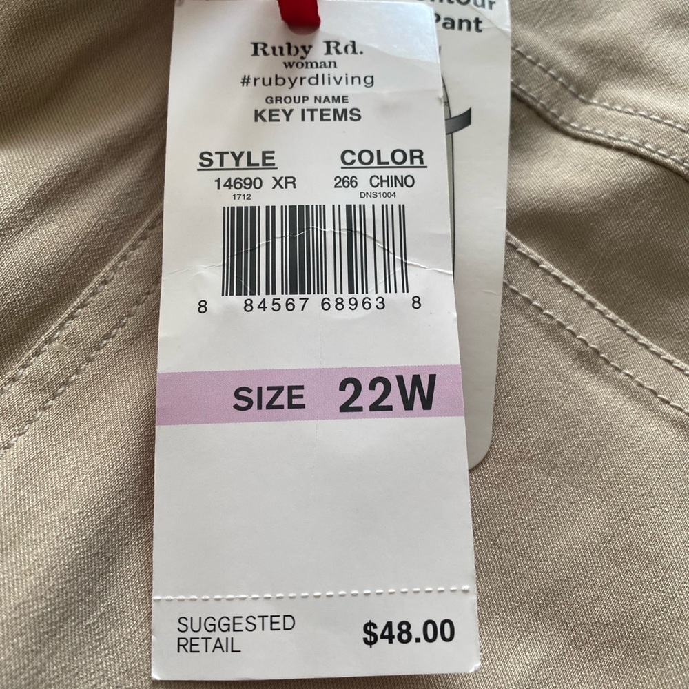 Rubi Rd pull on plus size stretchy pants - Picture 4 of 9